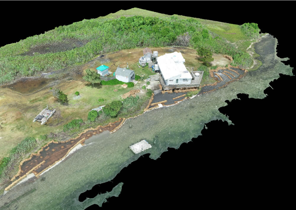 Aerial view of project location