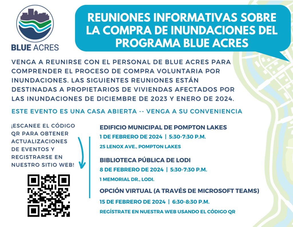 NJDEP Blue Acres Blue Acres Buyout Informational Meetings