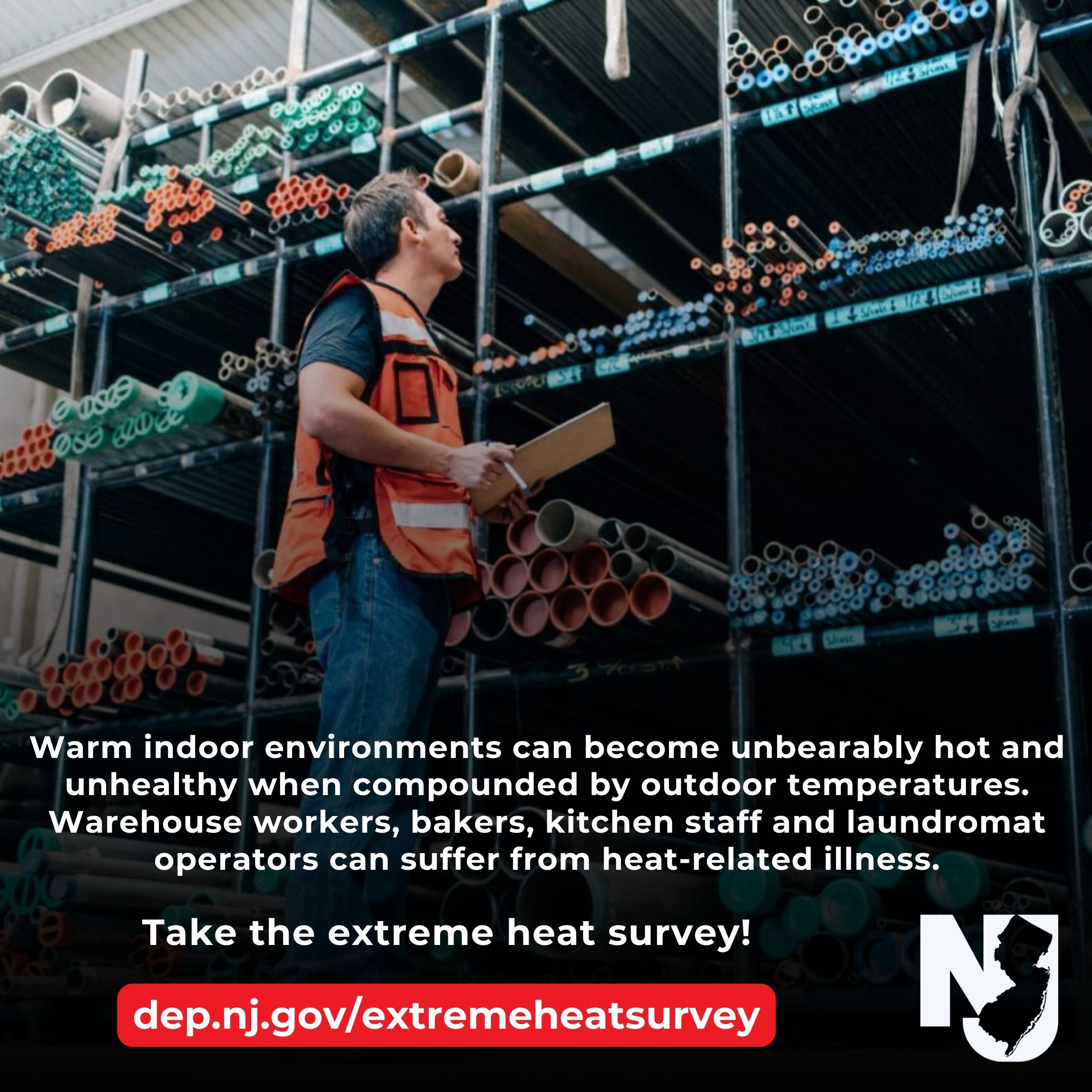 NJDEP Climate Change New Jersey Extreme Heat Survey Promotion Kit