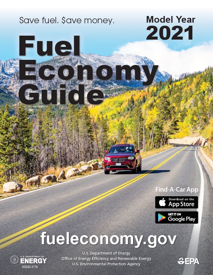 Photo of the cover of the 2021 Fuel Economy Guide