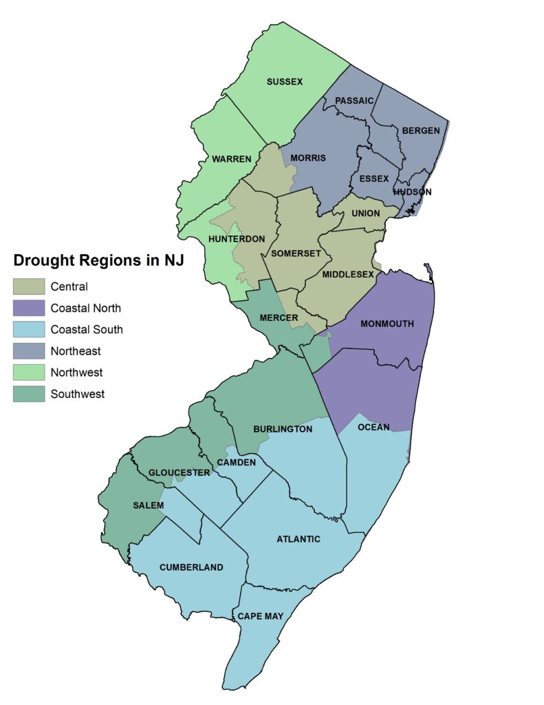 NJ Drought Regions