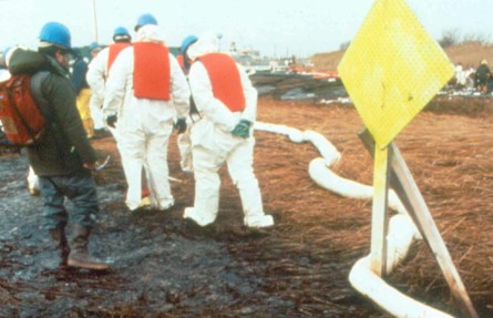 DEP oil cleanup work
