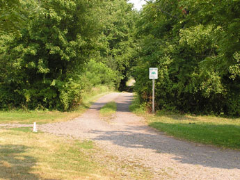 Entrance road to Loveless Nature Preserve