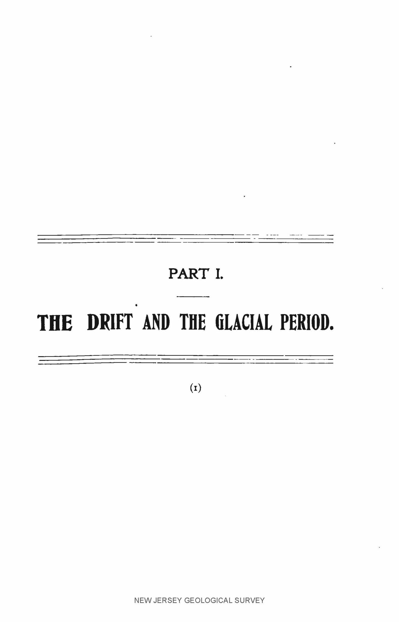 NJDEP| NJ Geological Survey | Historical Technical Reports