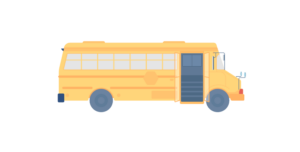 Photo of clipart school bus