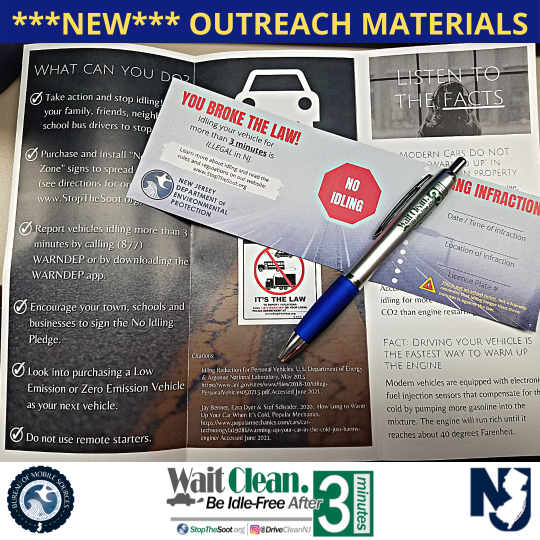 Photo of new outreach materials