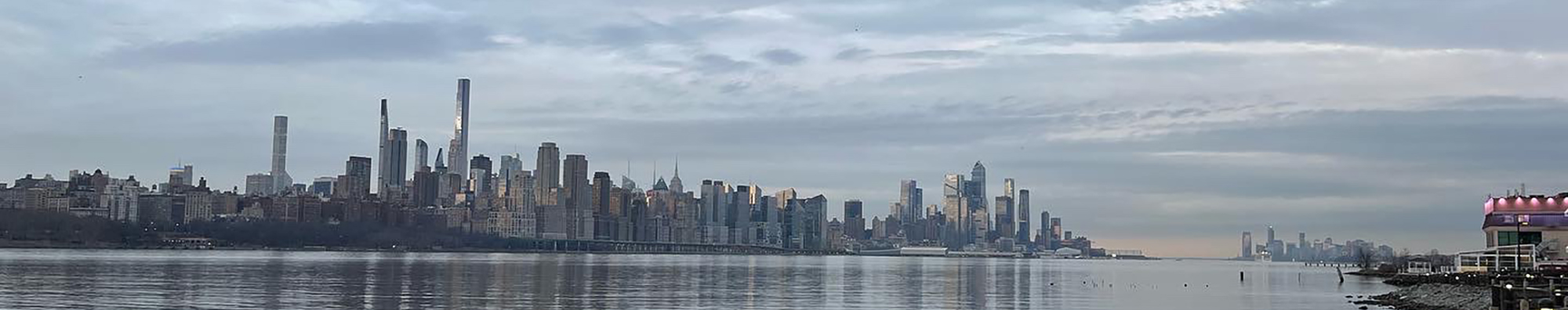 New York City skyline viewed from Jersey City
